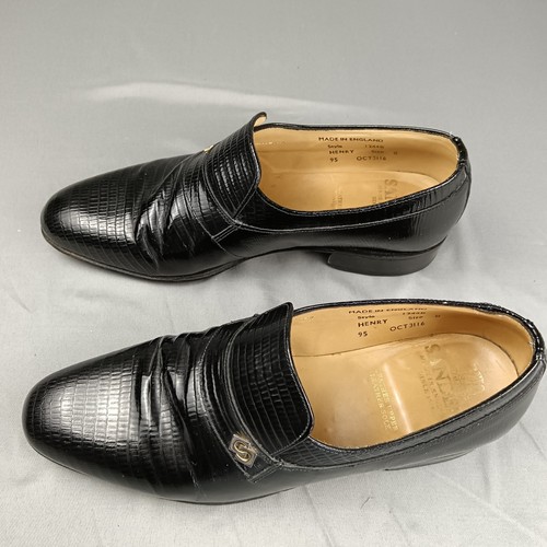 Sanders henry black leather - black,