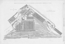 DONCASTER Yorkshire Great Northern Railway Works 11 x Antique Print 1892