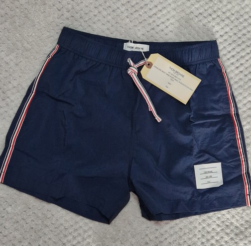 Thom browne men navy nylon - men's,