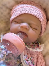 33cm Pascale Full Body Silicone Reborn Doll Newborn Girl Open Mouth Soft Touch