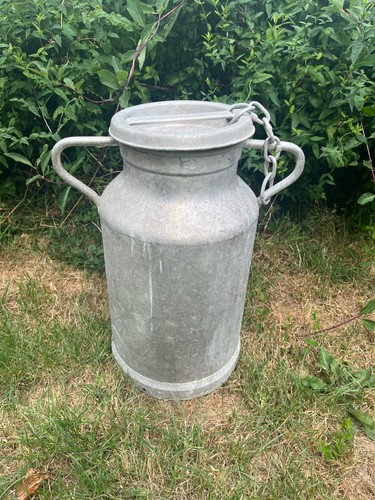 Vintage aluminium milk - vintage,