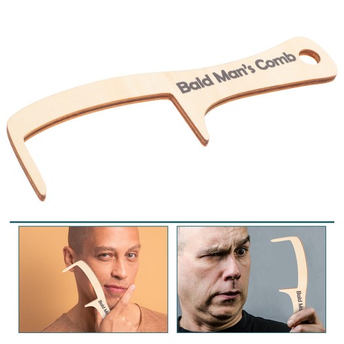 Wooden bald comb - bald, men