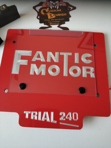 Trials front number - number, board
