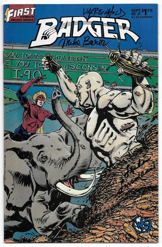 Badger signed mike - badger, baron