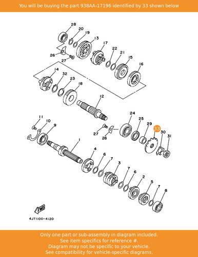 Yamaha sprocket drive - sprocket,, (17t)