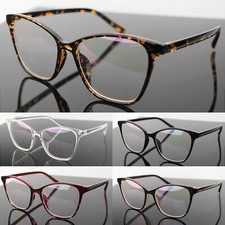 Cat Eye Clear Lens Glasses Women's Men's Fashion Eyewear  Vintage Retro 