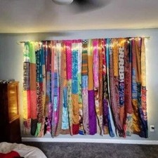 2 Pcs Indian Sari Patchwork