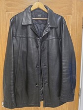 Hugo Boss Leather Jacket Large