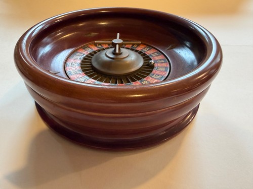 Vintage wooden roulette wheel - vintage,