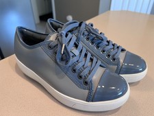 MBT Women's "Jambo" China Blue Patent Leather Sneakers Size 6