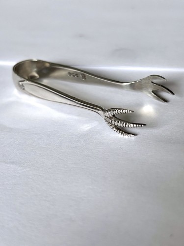 Antique silver claw sugar nips - claw,