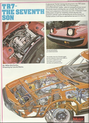 Triumph tr7 original 1975 - triumph, uk