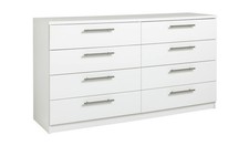 Brisbane 8 Drawer Chest White Stylish and Spacious Bedroom Storage Solution