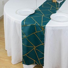 PEACOCK TEAL GOLD 12"x108"