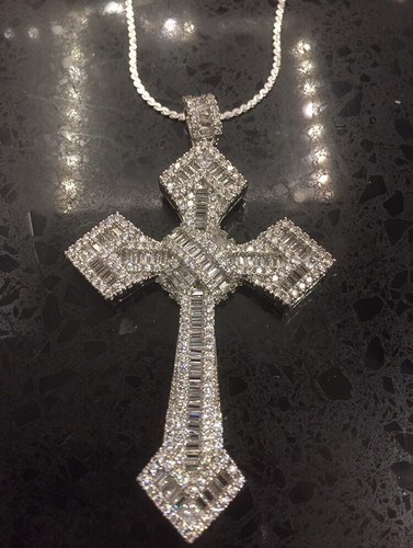 Crushed canary cross pendant - crushed,