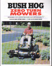 BUSH HOG Zero Turn Lawn Mowers Brochure Leaflet