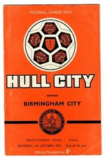 Hull City - 1970-71 - Home Football Programmes