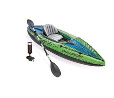 Intex Challenger K1 Kayak | Inflatable 1 Person Kayak with Paddle 
