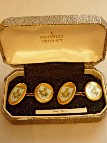 Vintage masonic enamel - vintage,