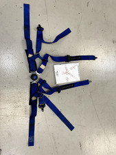 Willans Single Seater 6-Point Harness, Blue  - used