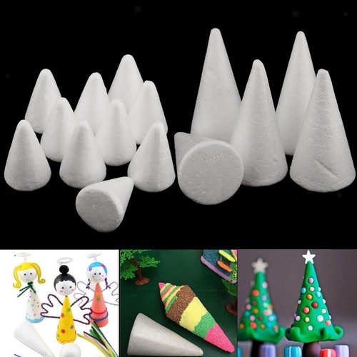 15pcs 10cm white cone - 15pcs,