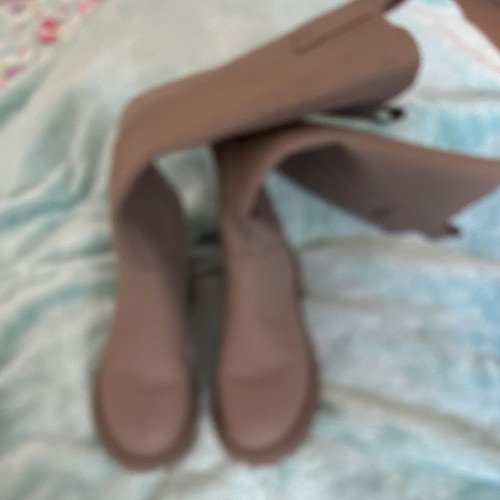Primark grey faux leather - leather, knee