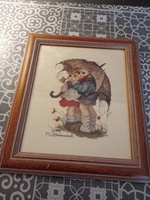 Vintage M J Hummel Stormy Weather Cross Stitch Needlework