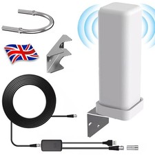 6000 Miles HDTV 1080P Outdoor HD 4K Digital TV Antenna 360° Signal Amplified UK