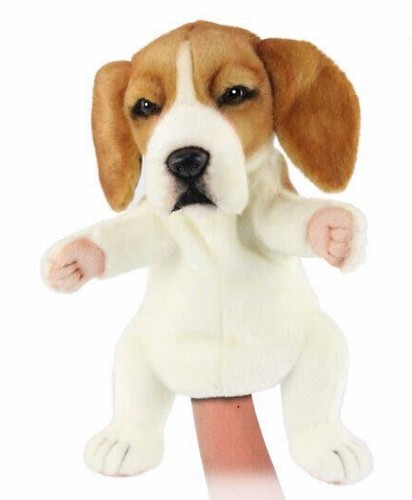Beagle puppy puppet soft toy - puppy,