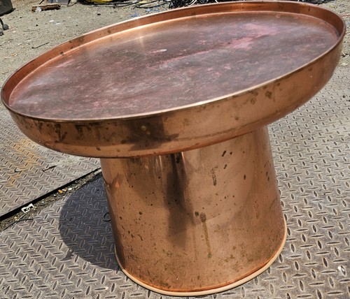 Solid round copper - solid, table