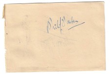 Philip Harben. TV Cook + George Melachrino Musician. Signed Autograph Album Page