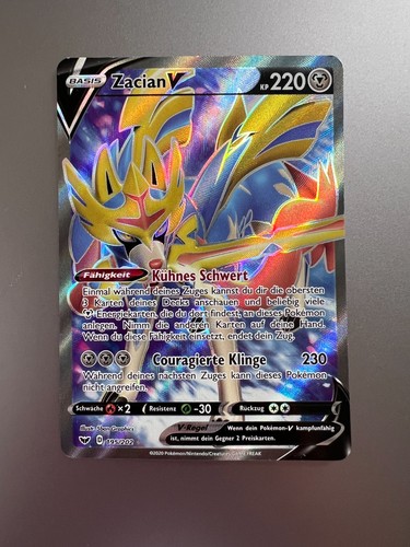 Pokemon card zacian - pokemon, 220
