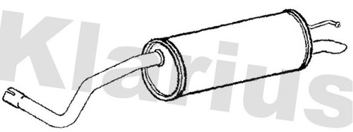 Klarius vw925b muffler exhaust - klarius,