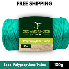 Tildenet 100g Spool Polypropylene Twine, Green