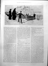 Old Aunt Jane Seaside Lord Brabourne Boats Beach Ladies Deck Chairs 1895 19th