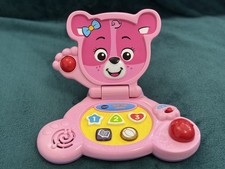 Vtech Baby Bear Pink Laptop Interactive Sensory Activity Educational Fun Gift