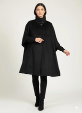 H&M Black Oversized Cape Coat