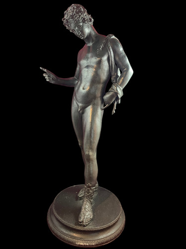 Antique large patinated bronze - antique,