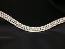 SILVER CLEAR 5 ROW CRYSTAL