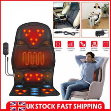 8-Mode Full Back Massage Vibration Cushion Car Chair Seat Pad Mat Heat Massager