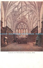 R407676 Library of Winchester College 1816 Postcard