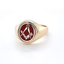 9ct Yellow gold Masonic ring