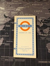 1951 London Underground Tube Map - Harry Beck Design - In Decent Condition