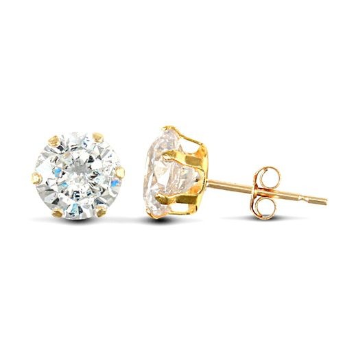 Stud earrings 9ct yellow gold - earrings,