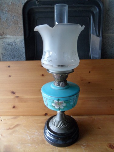 Antique oil lamp duplex - oil,