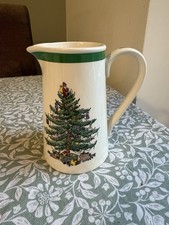 Spode Christmas Small Tree Teleflora Pitcher Jug Made In England