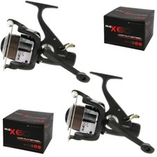 2 x MAX 60 CARP FISHING FREE RUNNER REELS + 10LB LINE 2BB REELS