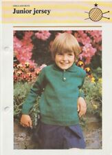 Child's Knitting Pattern (all sizes) Junior Jersey Nice Easy Pattern Used Ex Con