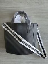 CK CALVIN KLEIN  Classy Black  Tote Bag Small With Shoulder Straps NEW