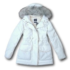 NWT Abercrombie&Fitch by Hollister Women's Faux Fur Hooded Puffer Parka Jacket